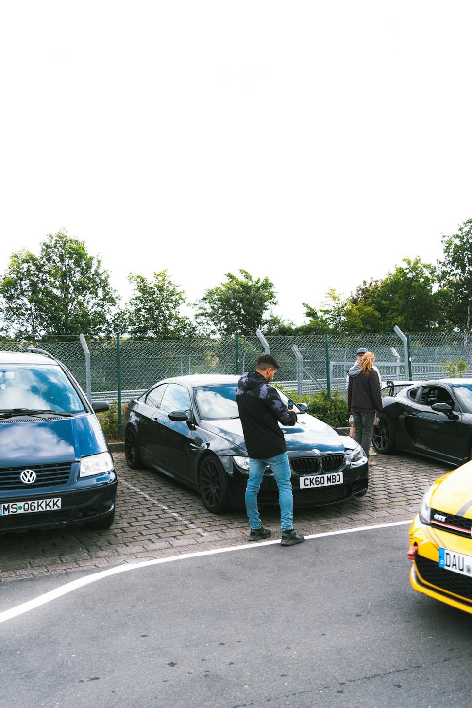 European car in workshop